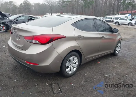 2016 Hyundai Elantra Se from USA, damaged, VIN 5NPDH4AE5GH781011